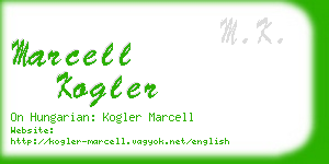 marcell kogler business card